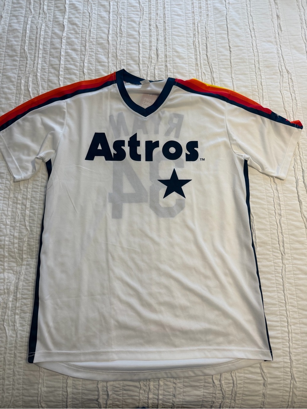 Houston Astros White Short-Sleeve Jersey Tee READ